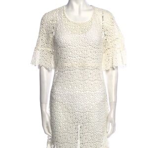 Chloé Ivory Eyelet Dress